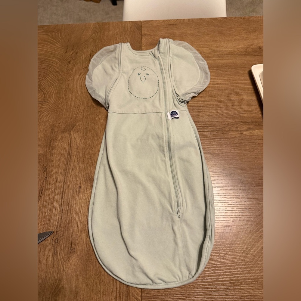 Nested Bean Zen One Swaddle in Sage Green - Picture 3 of 5
